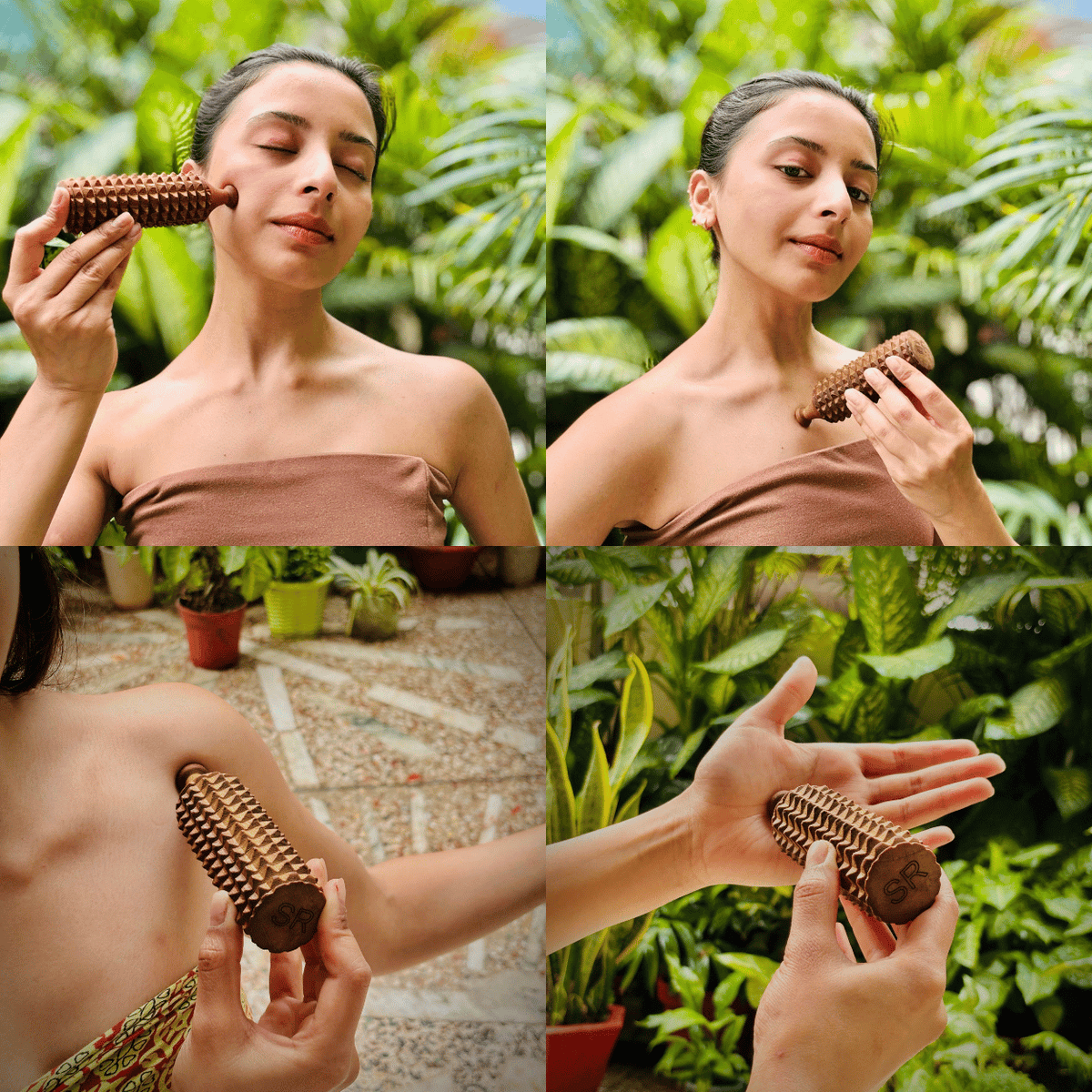 Porcupine Wooden Massage Roller