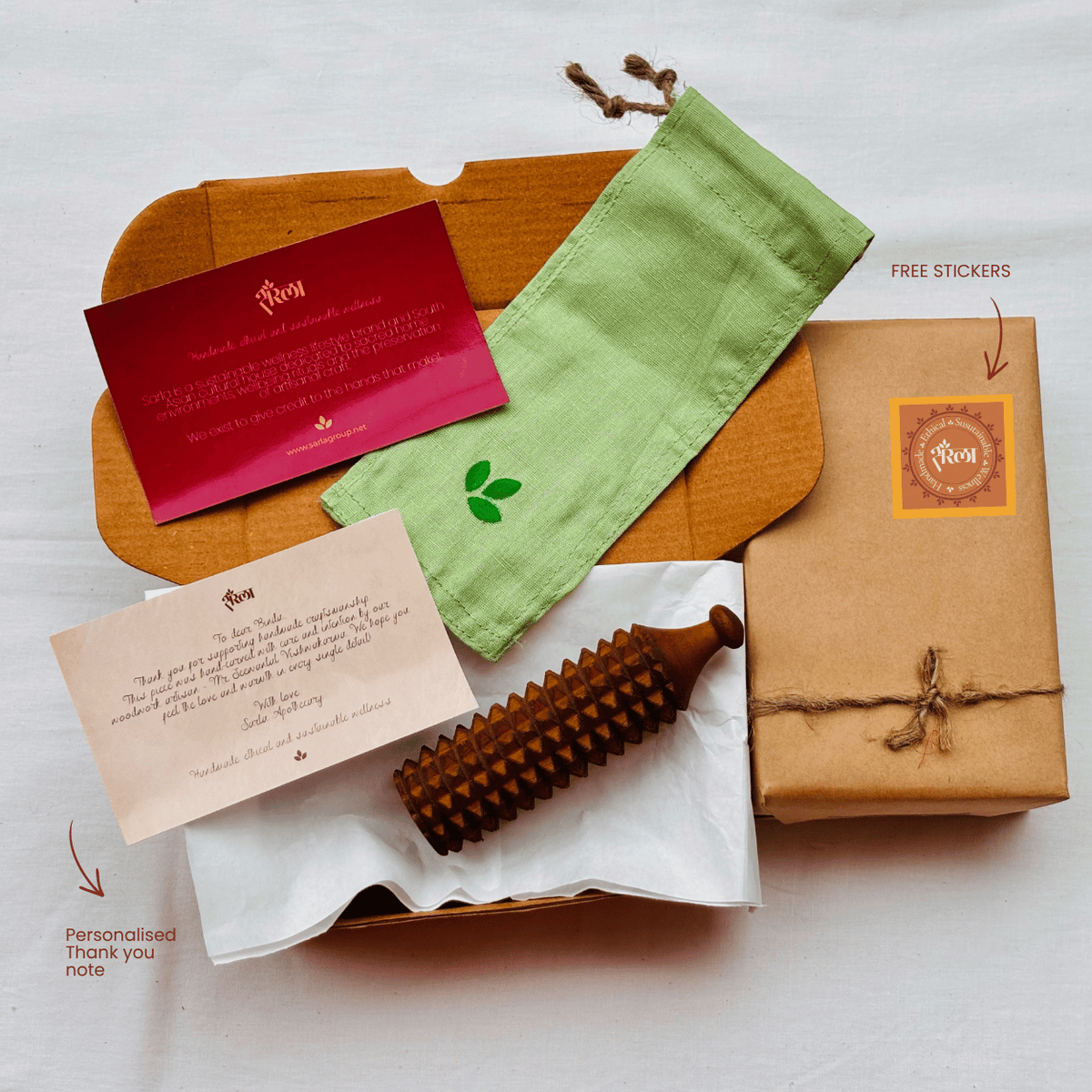 Porcupine Wooden Massage Roller
